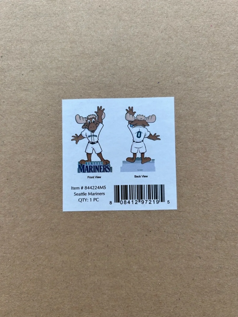 Seattle Mariners Mariner Moose Mascot Figurine • Collectible Statue • New